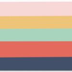 Multicolor Stripes Dish Mat Absorbent Diatomaceous Earth Mat Drying Dish Mat for Kitchen Heat Resistant Drainer Mat Kitchen Accessories