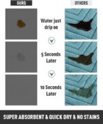 No Stains Bathroom Runner Rug-Bath Mats for Bathroom Non Slip-Super Absorbent Bath Floor Mat Quick Dry Diatomaceous Earth Bath Rug-Large Bathmat-17 x57 - Image 2
