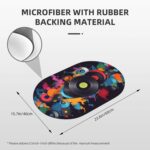 Multicolor Music Bathroom Mat Super Absorbent Diatomaceous Earth Bath Mat Non-Slip Bathroom Rugs Mat Quick Drying Bath Floor Mat for Shower Bathtub Kitchen Bathroom Rugs 23.6" X 15.7" - Image 2