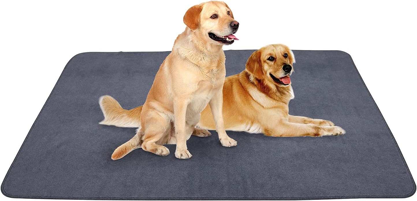 61uFUdRSumL._AC_SL1500_.jpg Non-Slip Dog Pads Extra Large 72" x 72", Washable Puppy Pads with Fast Absorbent, Reusable, Waterproof for Training, Whelping, Housebreaking, Incontinence, for Playpen - Image 1