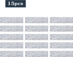 Carpet Stair Treads Non Slip Backing, 15 Pack 8" X 30" Stair Treads for Wooden Steps Indoor, Soft Washable Stairway Stair Runners Oriental Staircase Rugs for Kids Pets Elders(15pc, Grey) - Image 2